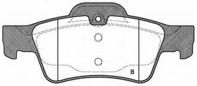 OPEN PARTS bpa099100 -  Комплект тормозных колодок, дисковый тормоз